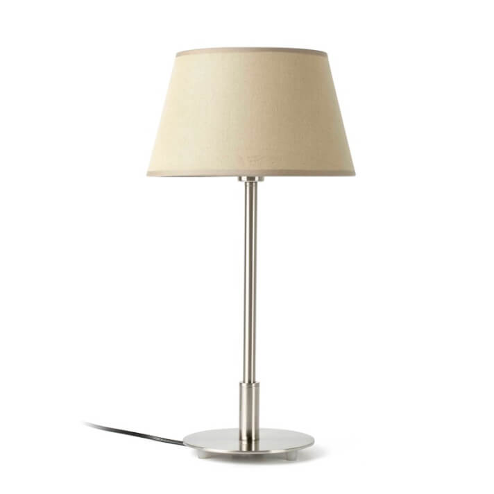 L&aacute;mpara sobremesa beige MITIC 60W Faro