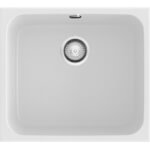 Fregadero de 1 cuba Blanco 54 x 44,5cm Gandia Poalgi