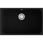 Fregadero de 1 cuba negro 74 x 44,5cm Gandia Poalgi