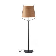 Lámpara pie negro y madera STOOD 20W Faro