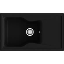 Fregadero de 1 cuba negro 86 x 51cm City Poalgi