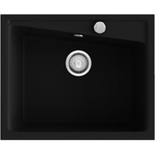 Fregadero de 1 cuba negro 62 x 51cm Kuma Poalgi 