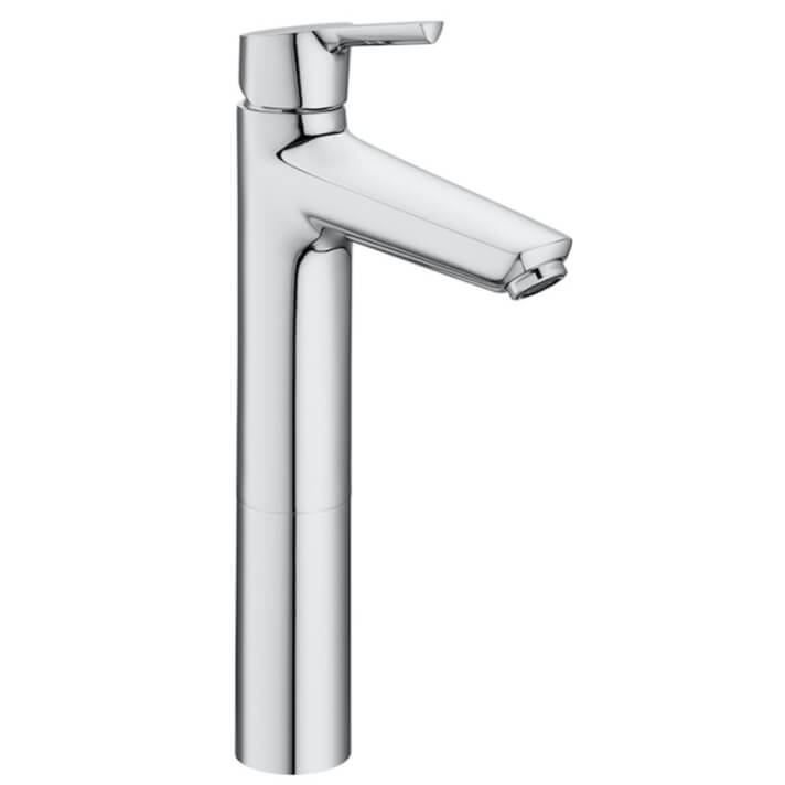 Grifo de lavabo alto y cuerpo liso Malva Roca