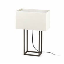 Lámpara sobremesa marrón y beige VESPER 20W Faro