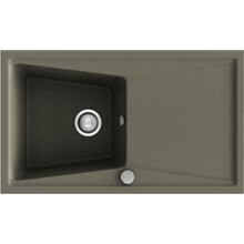 Fregadero de 1 cuba con escurridor Tundra 86 x 51cm Kuma Poalgi 