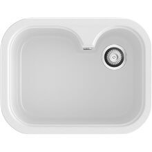 Fregadero de 1 cuba Blanco 63,5 x 49cm Rubi Basic Poalgi