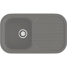 Fregadero de 1 cuba con escurridor Concret 81 x 48,5cm Coral Basic Poalgi