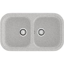 Fregadero de 2 cubas Metalizado 81 x 48,5cm Esmeralda Basic Poalgi