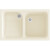 Lavadero de 1 cuba con escurridor Pergamón 80,2 x 50 cm Cuarzo Basic Poalgi 