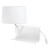 Aplique HANDY blanco con lector LED izquierda Faro