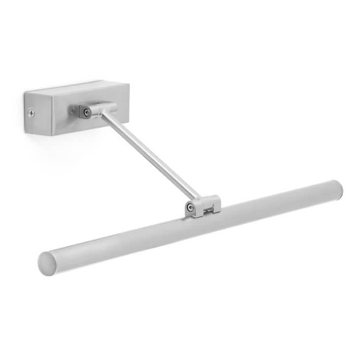Lámpara iluminacuadros MAGRITTE-2 LED níquel mate 8W Faro