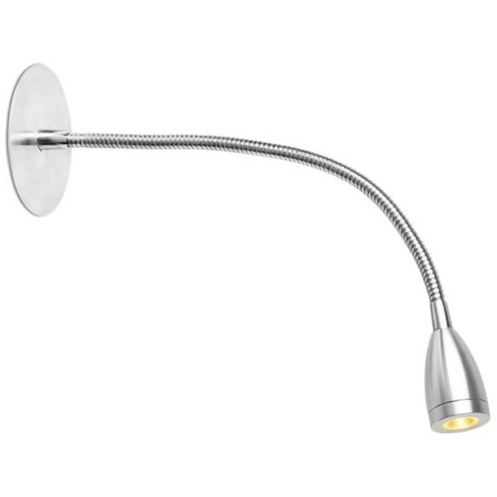 Lámpara empotrable LOKE-3 LED cromo para lectura Faro
