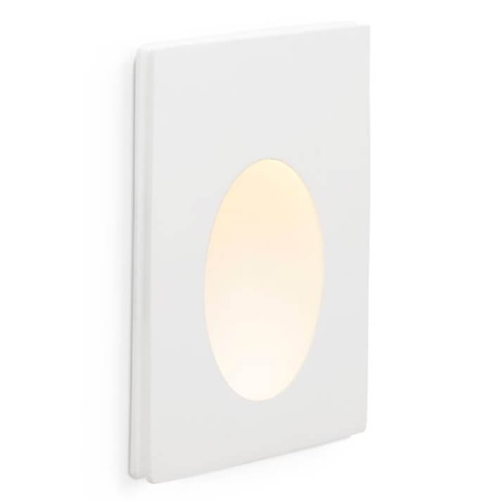 Lámpara empotrable PLAS-1 LED blanca 10x16,5cm Faro