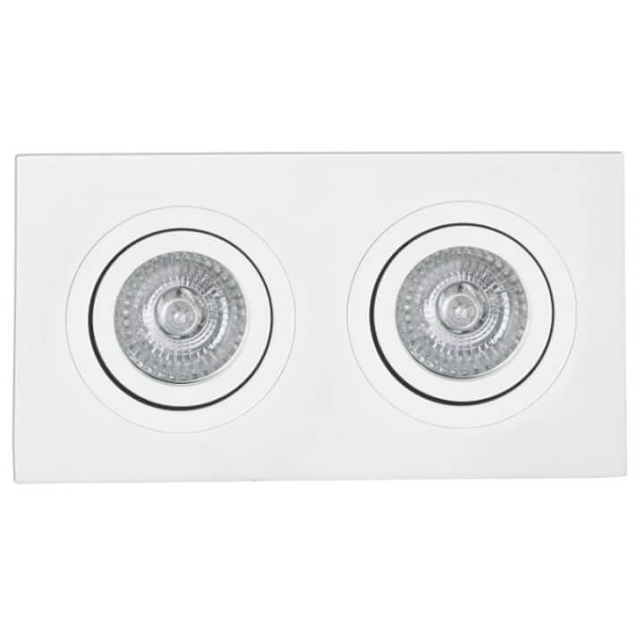 L&aacute;mpara empotrable RAD&Oacute;N-2 blanca y rectangular 25x9,2cm Faro