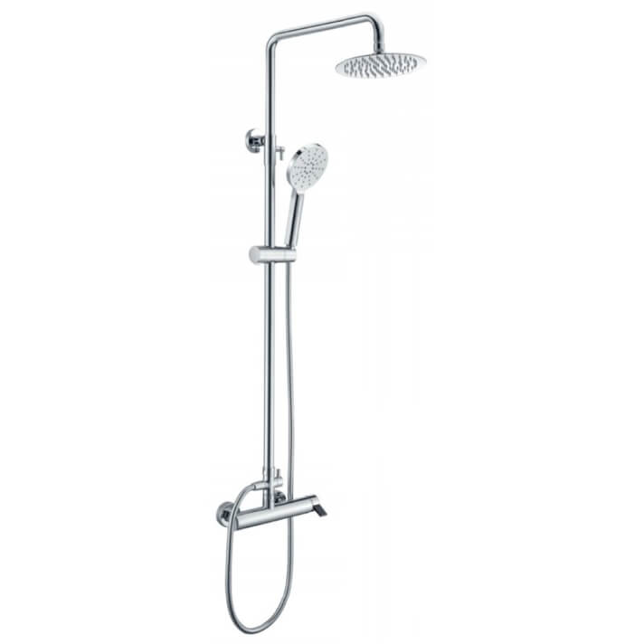 Columna de ducha cromado/negro Imex Elba