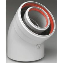 Accesorios calderas de condensación curva coaxial 45º 60/100 FERROLI
