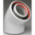 Accesorios calderas de condensación curva coaxial 45º 80/125 FERROLI