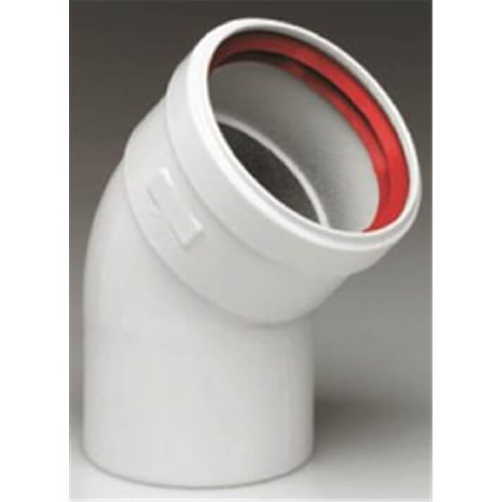 kit curva 45&ordm; macho/hembra 80/80 FERROLI