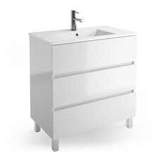 Mueble 101cm Blanco Brillo 3 cajones SALGAR FUSSION LINE