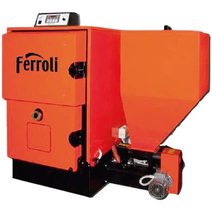 Caldera industrial de biomasa de agua ARES 100 FERROLI