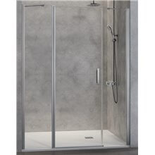 Mampara frontal puerta abatible + fijo 40cm NA517 Kassandra