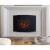 Chimenea eléctrica de pared negra Homcom