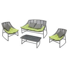 Conjunto de mobiliario de ratán y aluminio SIESTA de Resol
