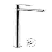 Grifo de lavabo Loft-Tres caño alto con maneta