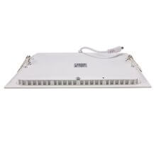 Panel Downlight cuadrado de 18W PLATA