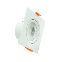 Foco LED cuadrado direccionable 5W blanco PC