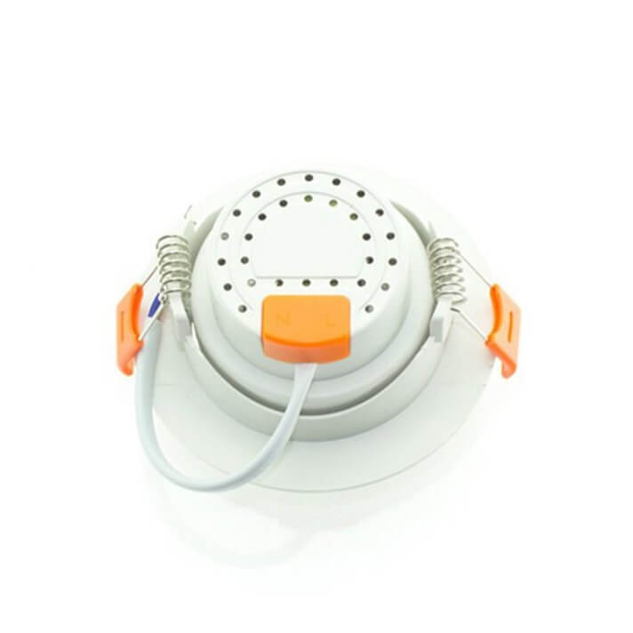 Foco LED circular direccionable 7W blanco PC