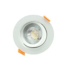 Foco LED circular direccionable 7W blanco PC