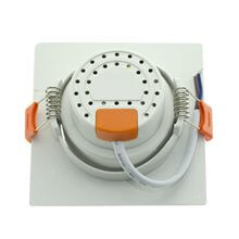 Foco LED cuadrado direccionable 12W blanco PC