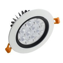 Foco LED circular direccionable 12W blanco