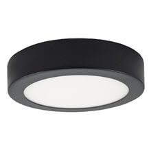 Plafón LED redondo Ø17x4cm 12W negro