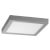 Plafón LED cuadrado 23x23x4cm 18W plata