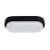 Plafón LED oval IP54 23x10,5x5,5cm 15W negro