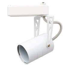 Foco carril cilíndrico GU10 blanco