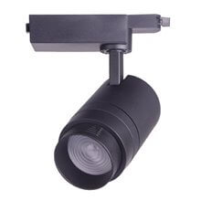 Foco LED carril ajustable 30W negro