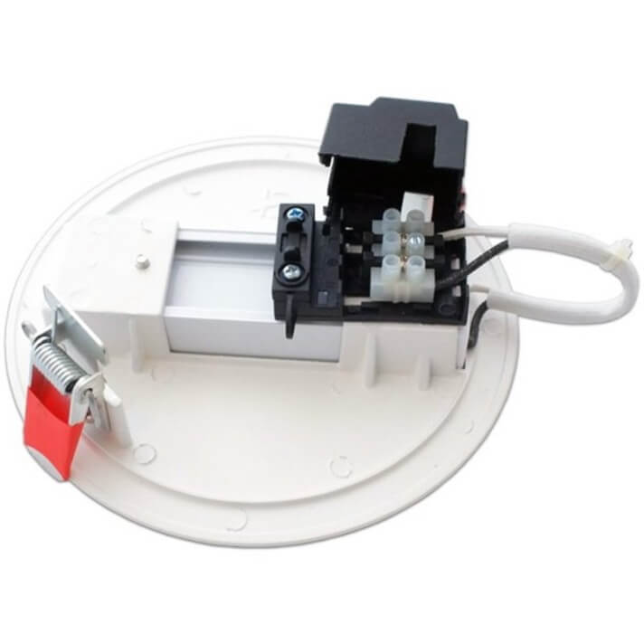 Base carril empotrable blanca