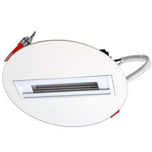 Base carril empotrable blanca