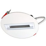 Base carril empotrable blanca