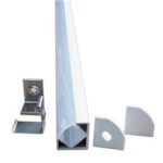Perfil Tira LED angular aluminio 1 metro 