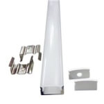 Perfil Tira LED rectangular aluminio 1,7 cm x 1 metro 