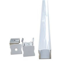 Perfil Tira LED rectangular aluminio 1,75 cm x 2 metros