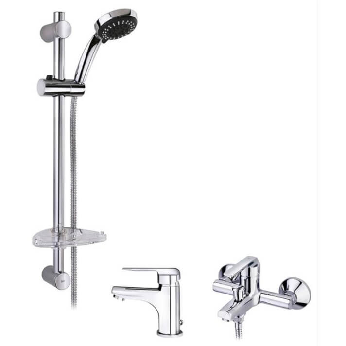 Combo Inca (Barra + Grifo lavabo + Grifo ba&ntilde;era) Futurba&ntilde;o