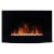 Chimenea eléctrica de pared 65x11,2x52cm negra Homcom