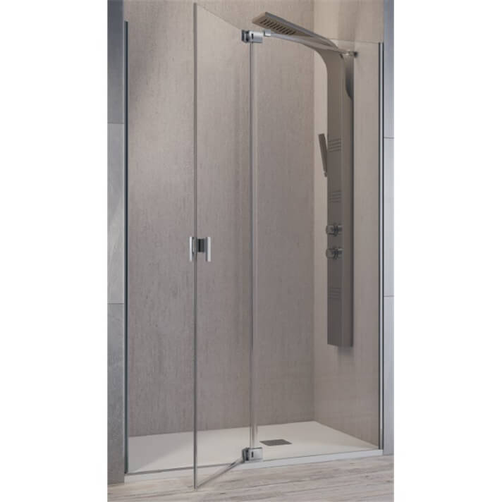 Mampara angular fijo + puerta pivotante SL603+SL602 Kassandra