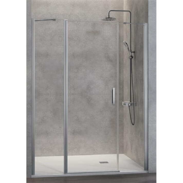 Mampara frontal puerta abatible + fijo 20cm NA517 Kassandra