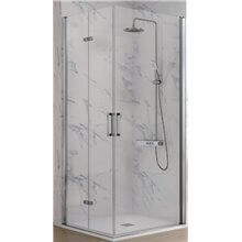 Mampara angular lateral plegable + puerta abatible NA305 Kassandra